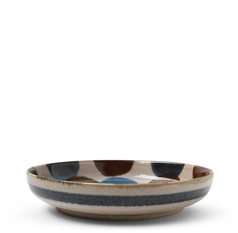 Rustic Dots 7.75" Shallow Bowl