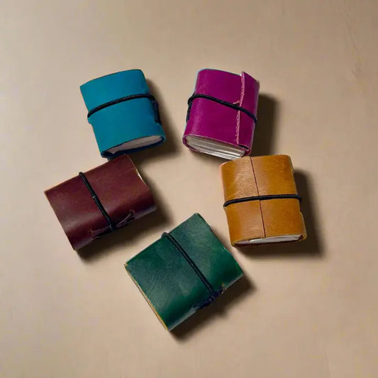 Mini Upcycled Leather Journal