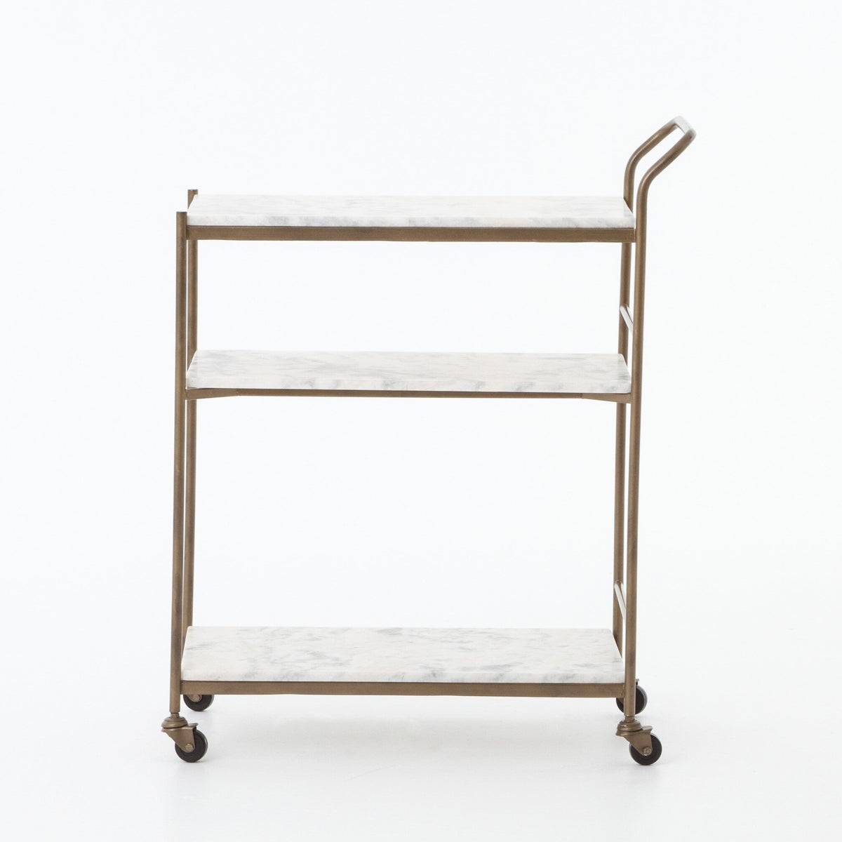 Brass and Marble Bar Cart