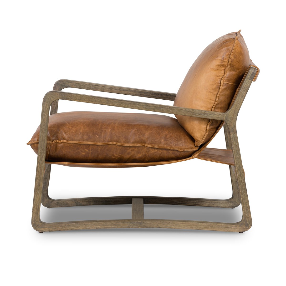 Open Frame Para Wood Accent Chair