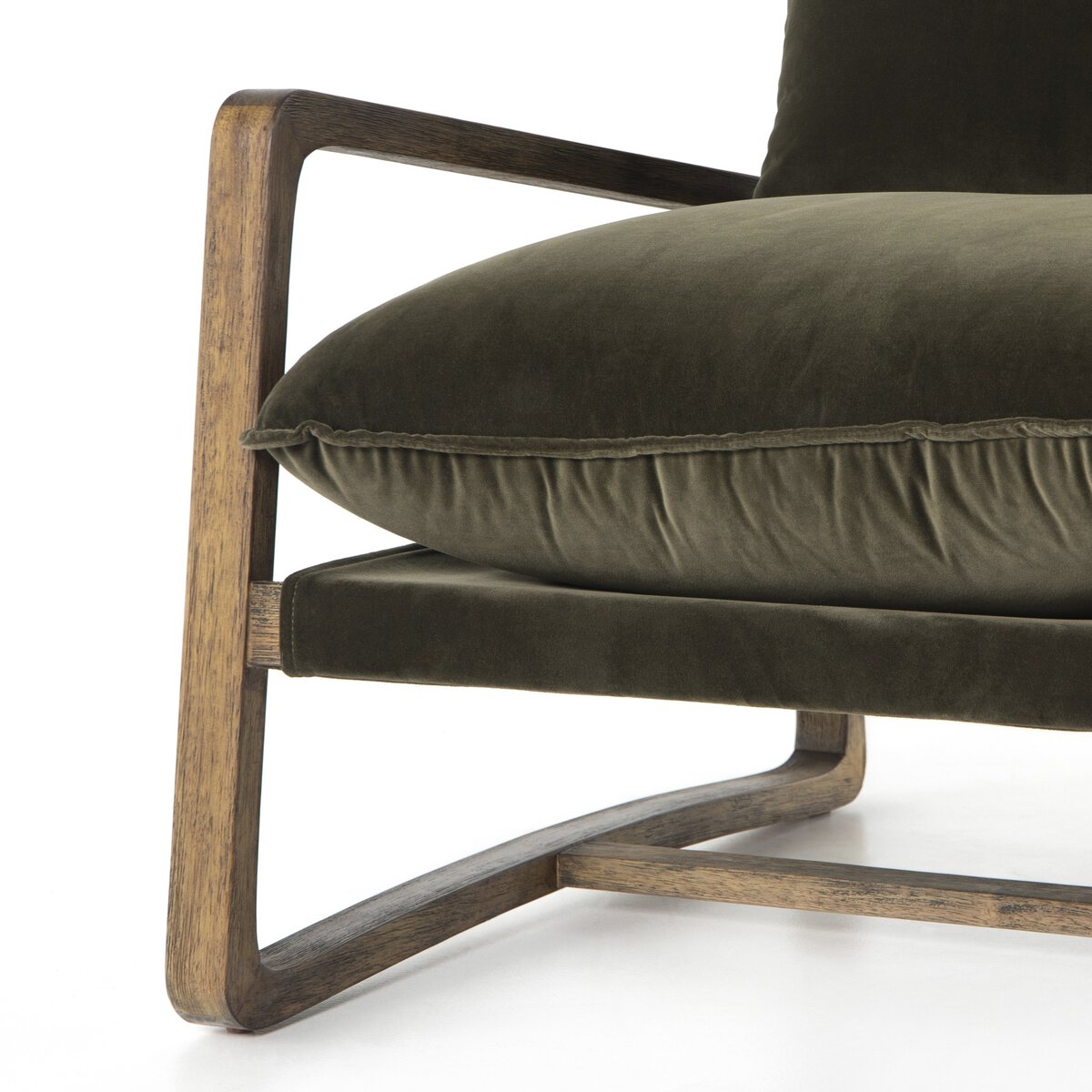 Open Frame Para Wood Accent Chair