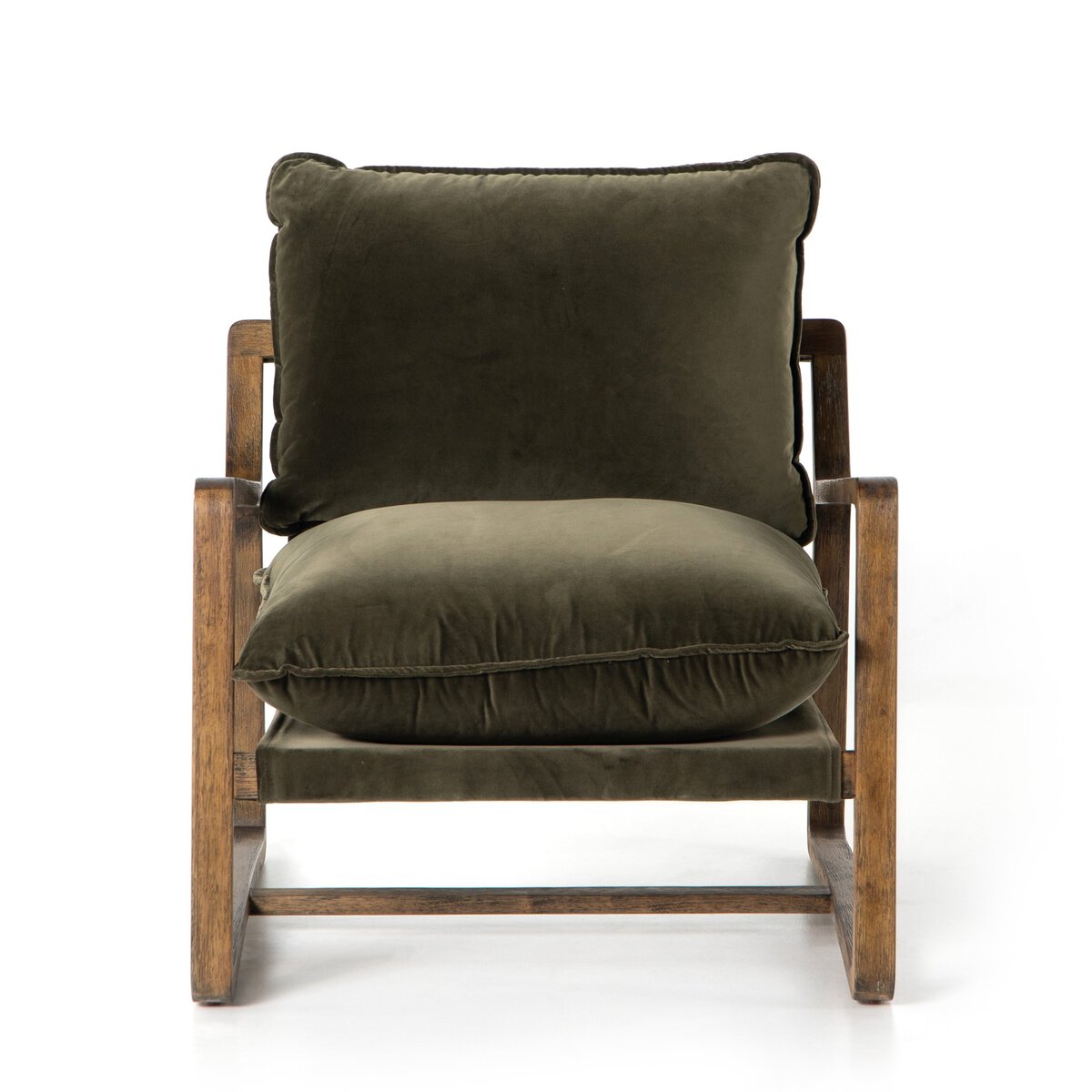 Open Frame Para Wood Accent Chair