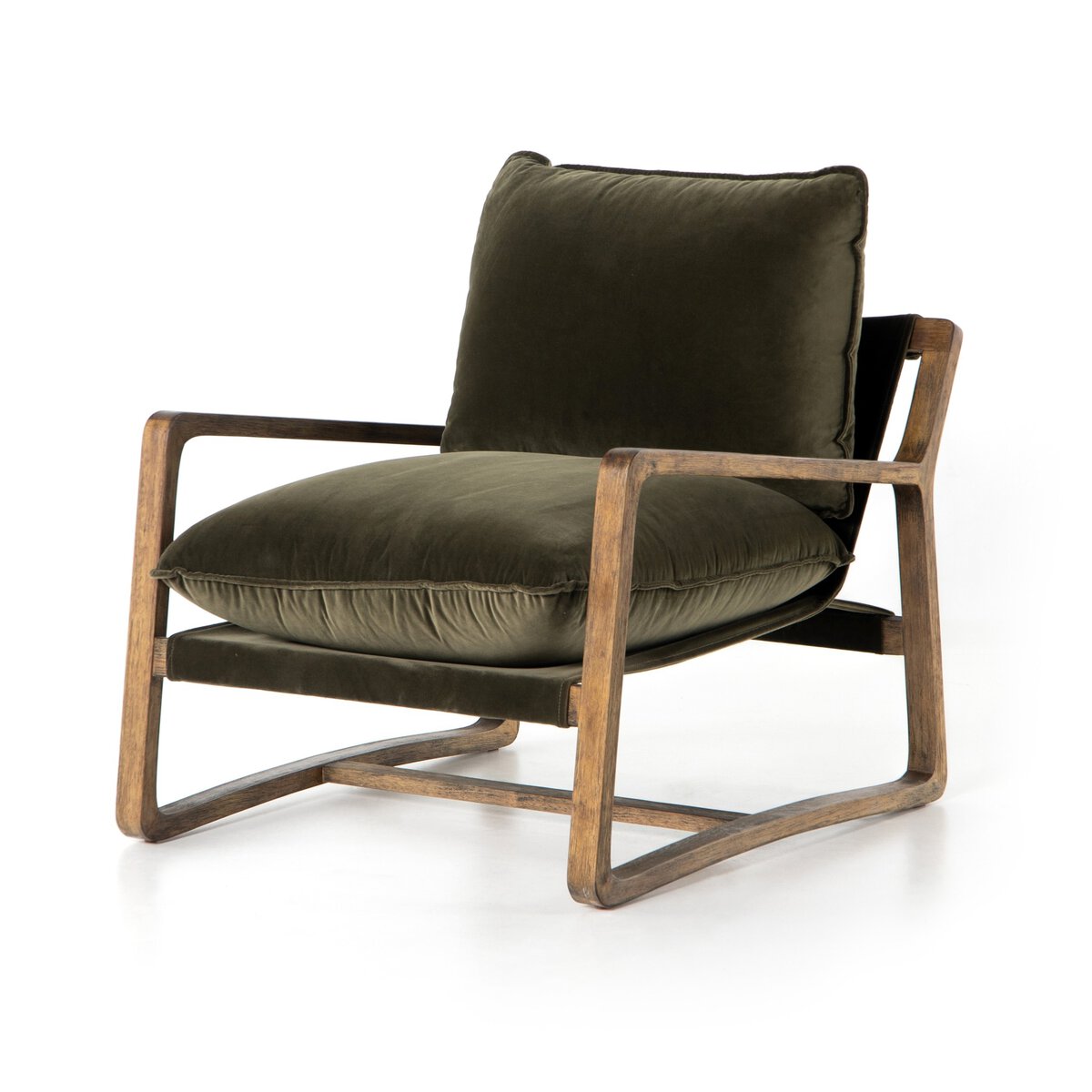 Open Frame Para Wood Accent Chair