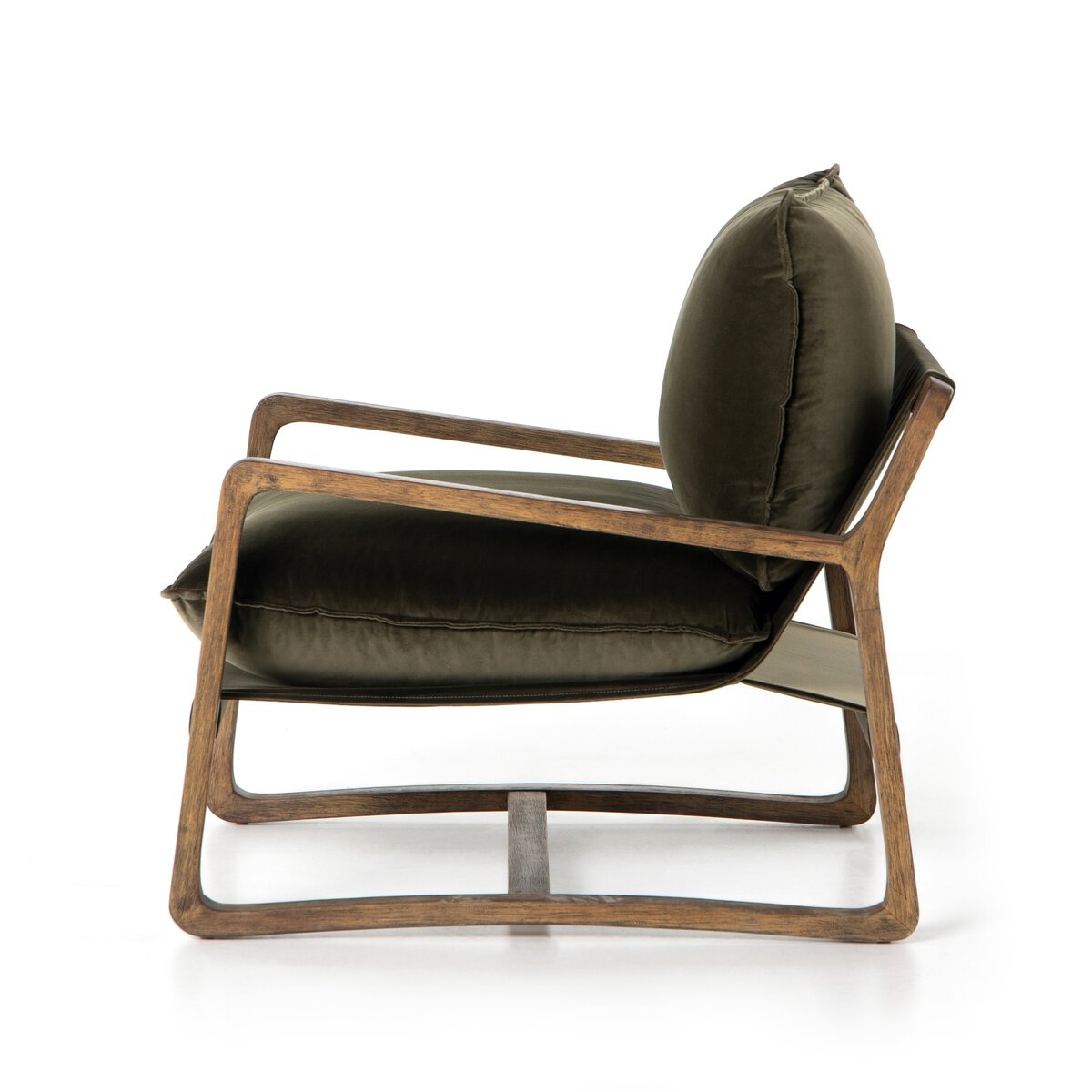 Open Frame Para Wood Accent Chair