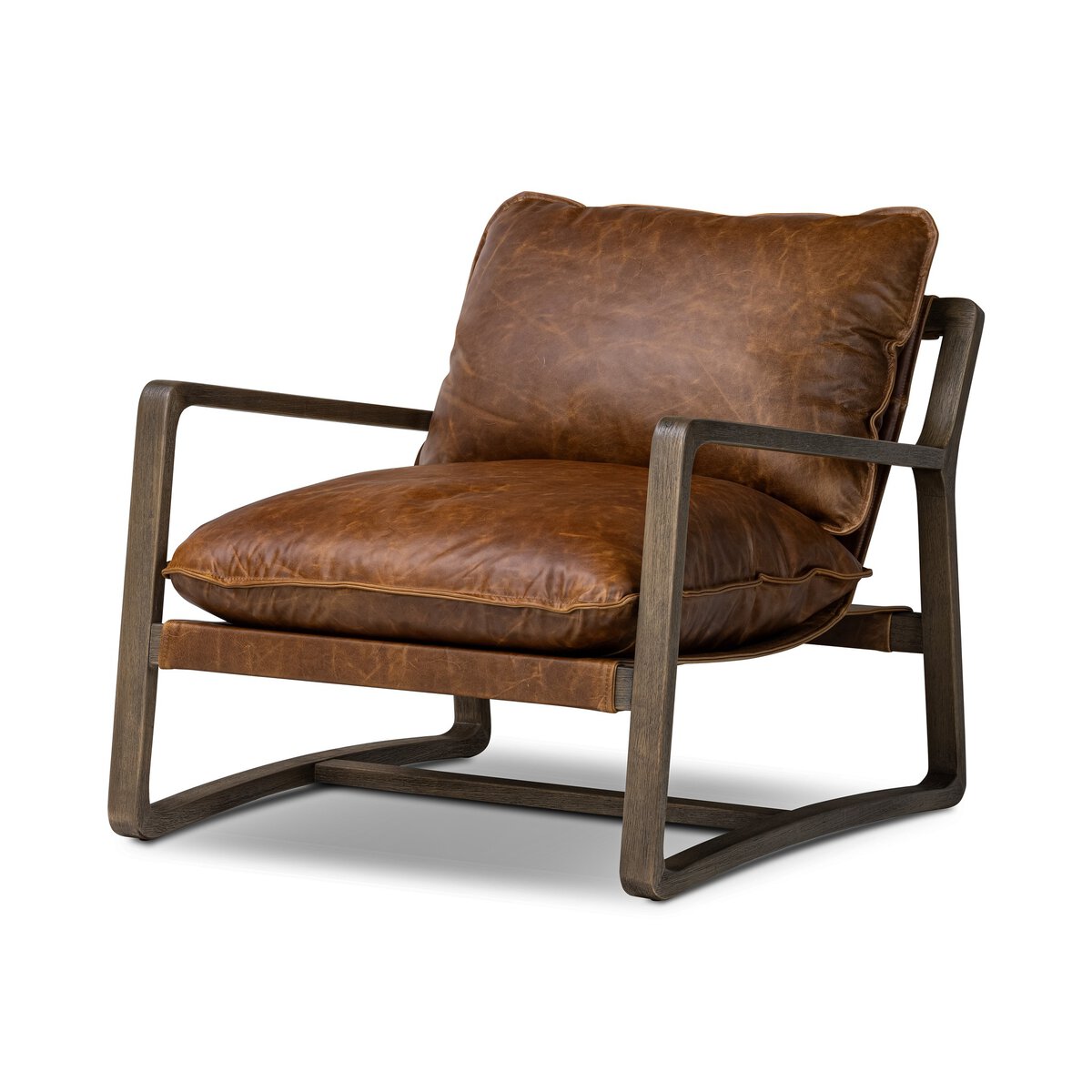 Open Frame Para Wood Accent Chair