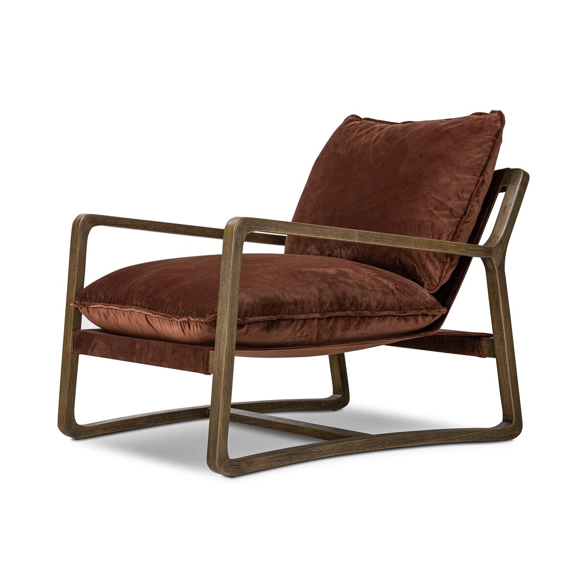 Open Frame Para Wood Accent Chair