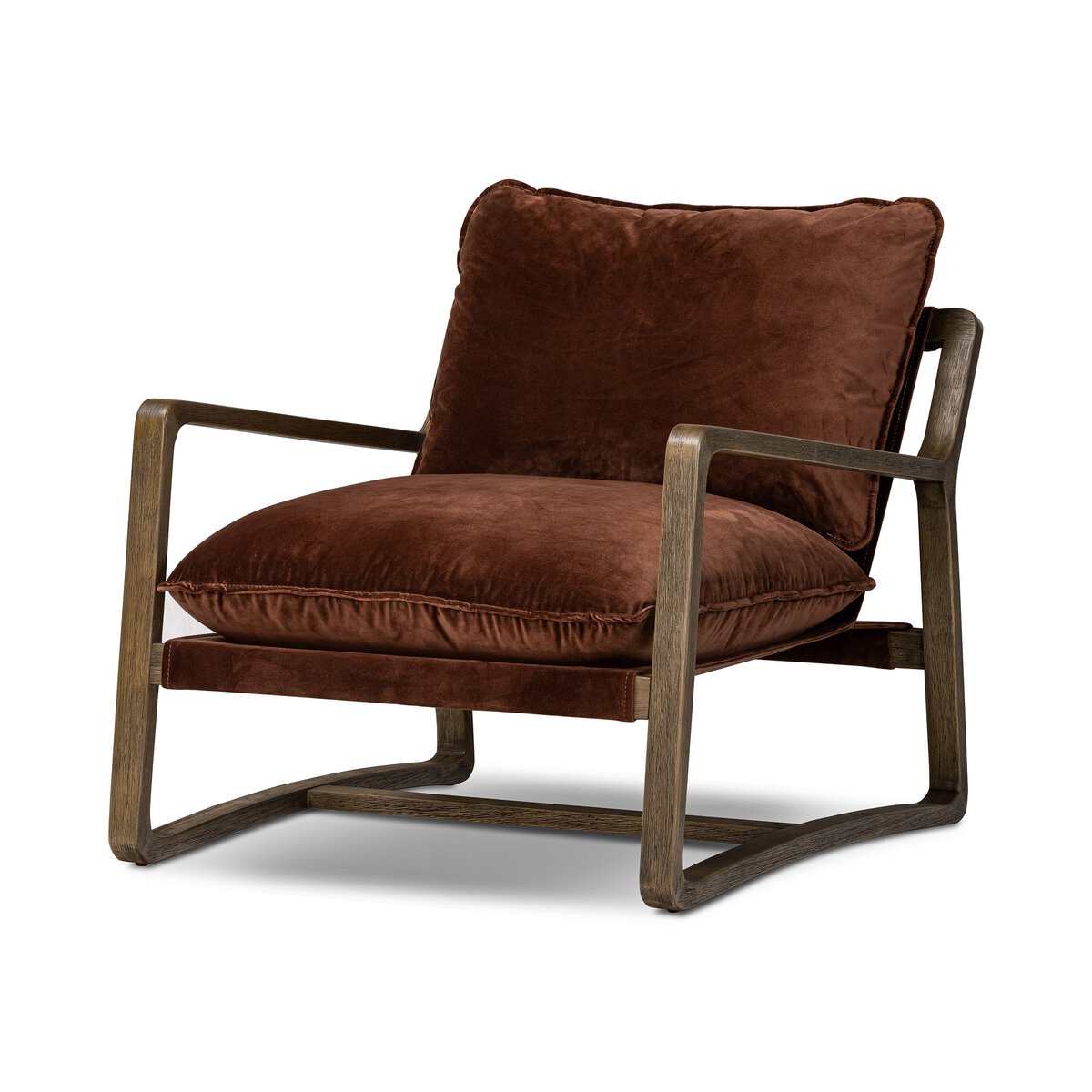 Open Frame Para Wood Accent Chair