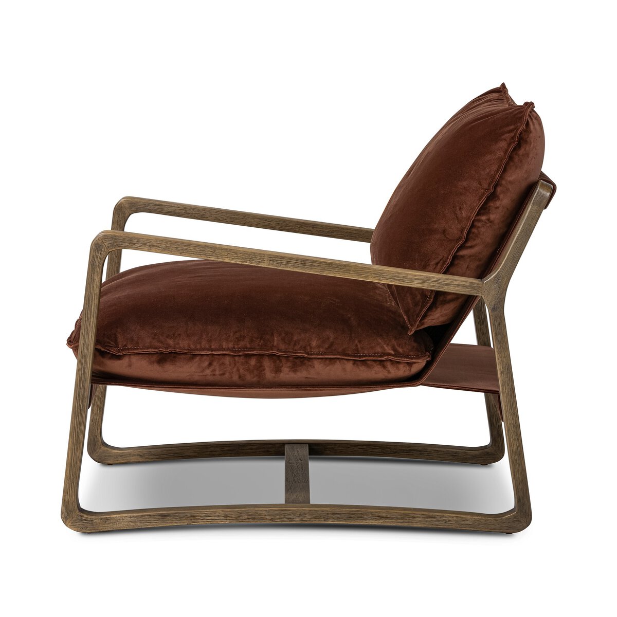 Open Frame Para Wood Accent Chair
