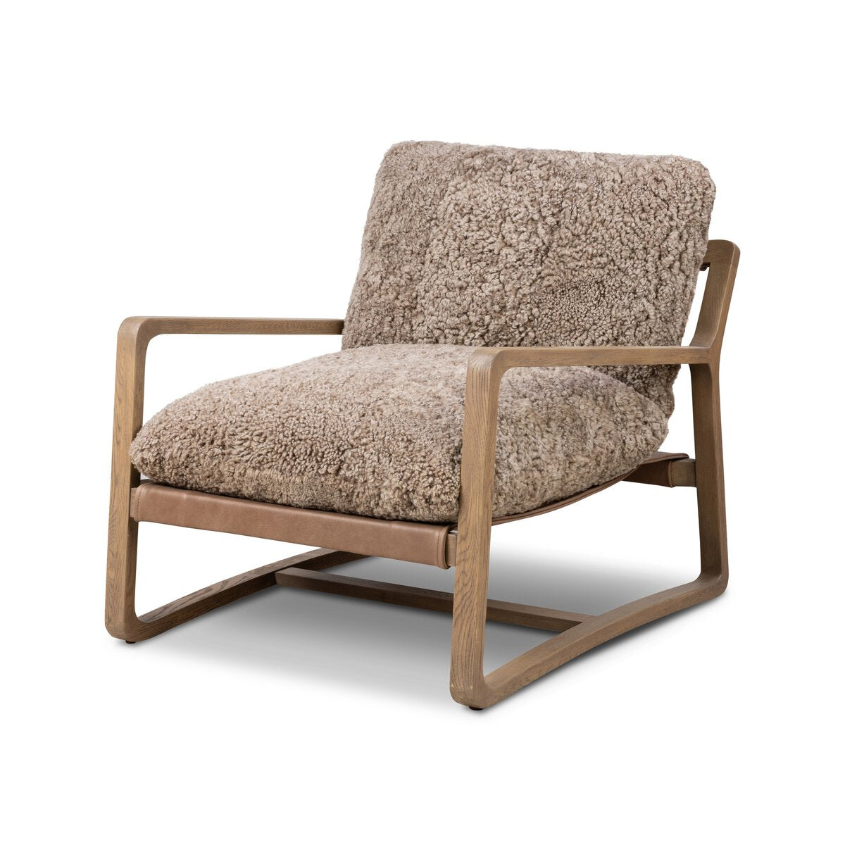 Open Frame Para Wood Accent Chair