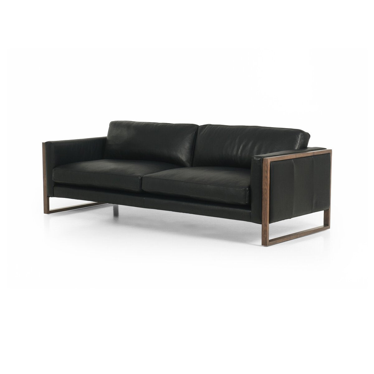 Exposed Frame Charcoal Sofa