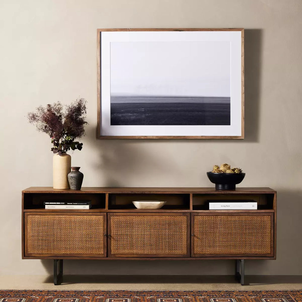 Canework 3 Door Media Console