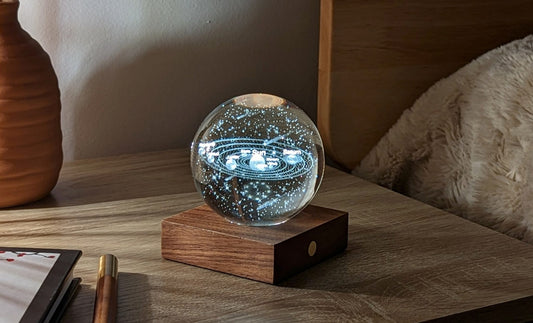 Solar System Amber Crystal Light