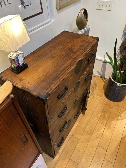 Japanese Two Piece Wood Chest