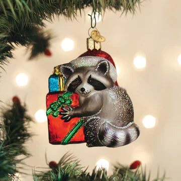 X-mas Bandit Raccoon Ornament