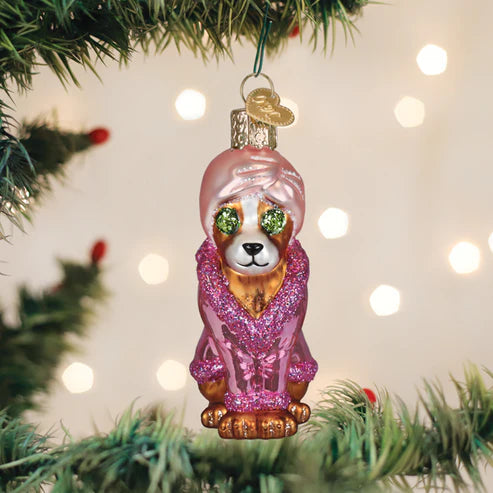 Spa Dog Ornament*