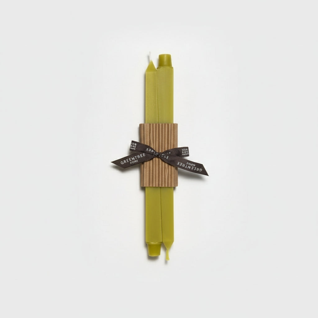 Bamboo 12" Square Pair of Hanging Tapers