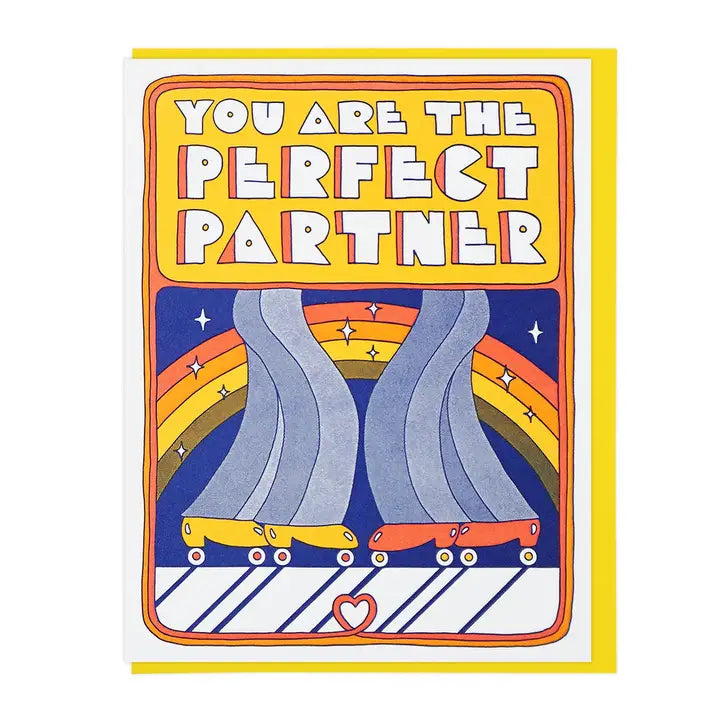 Perfect Partner Roller Skates Card