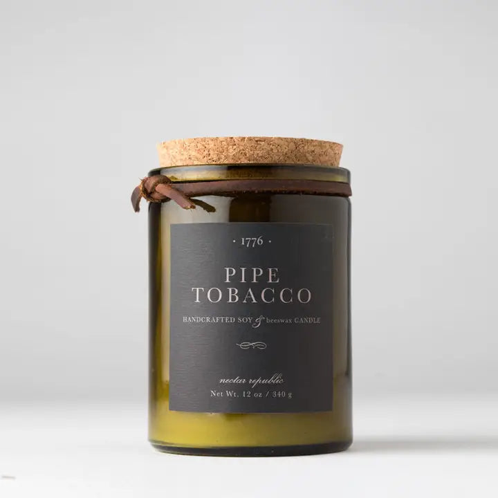 Pipe Tobacco : 1776 Soy Beeswax Candle