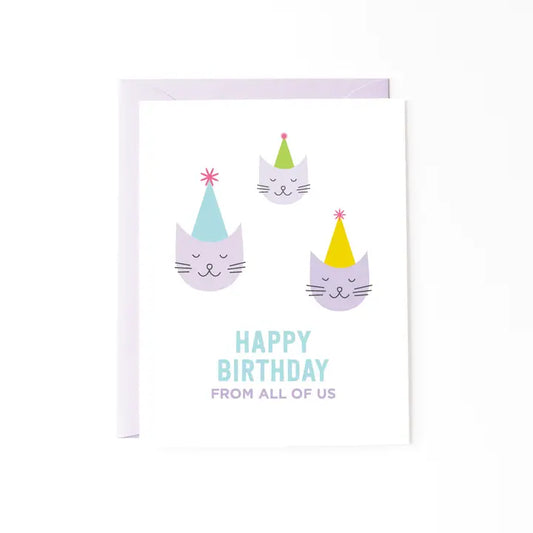 All of Us Cats Birthday Card