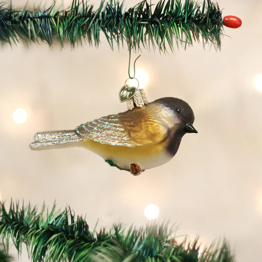 Black Capped Chickadee Ornament