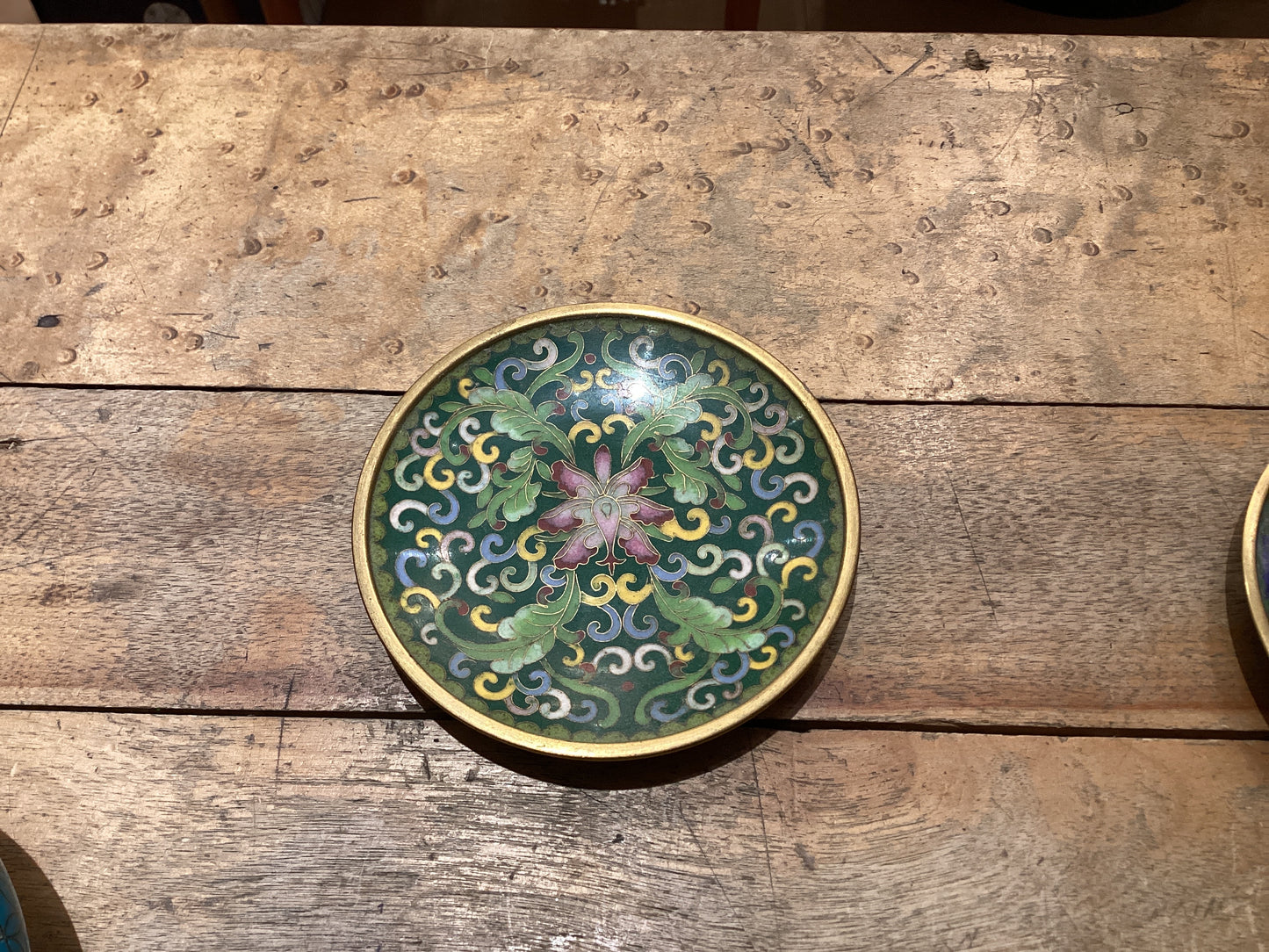 Small Round Cloisonne Dish