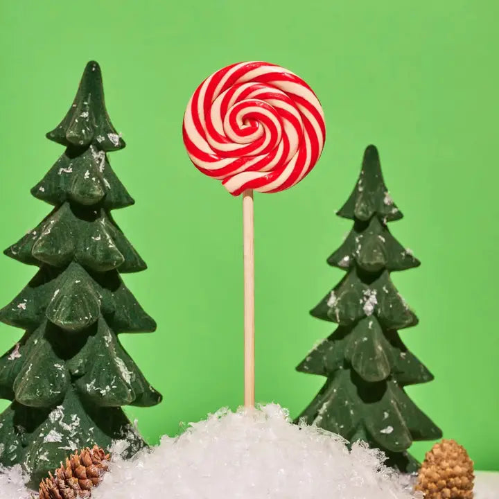 Handmade Peppermint 2oz Lollipop with Bow