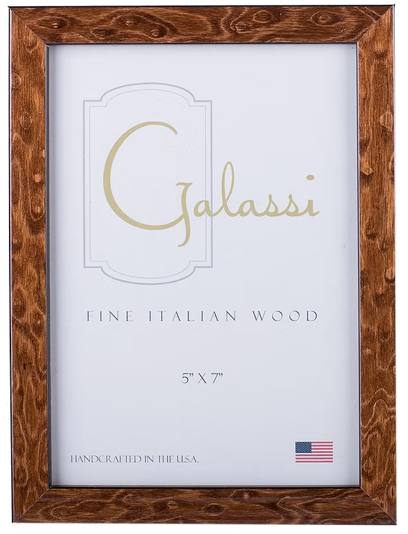 Thin Brown Burl Wood Frame