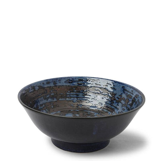 Blue Black Swirl 8.25" Bowl