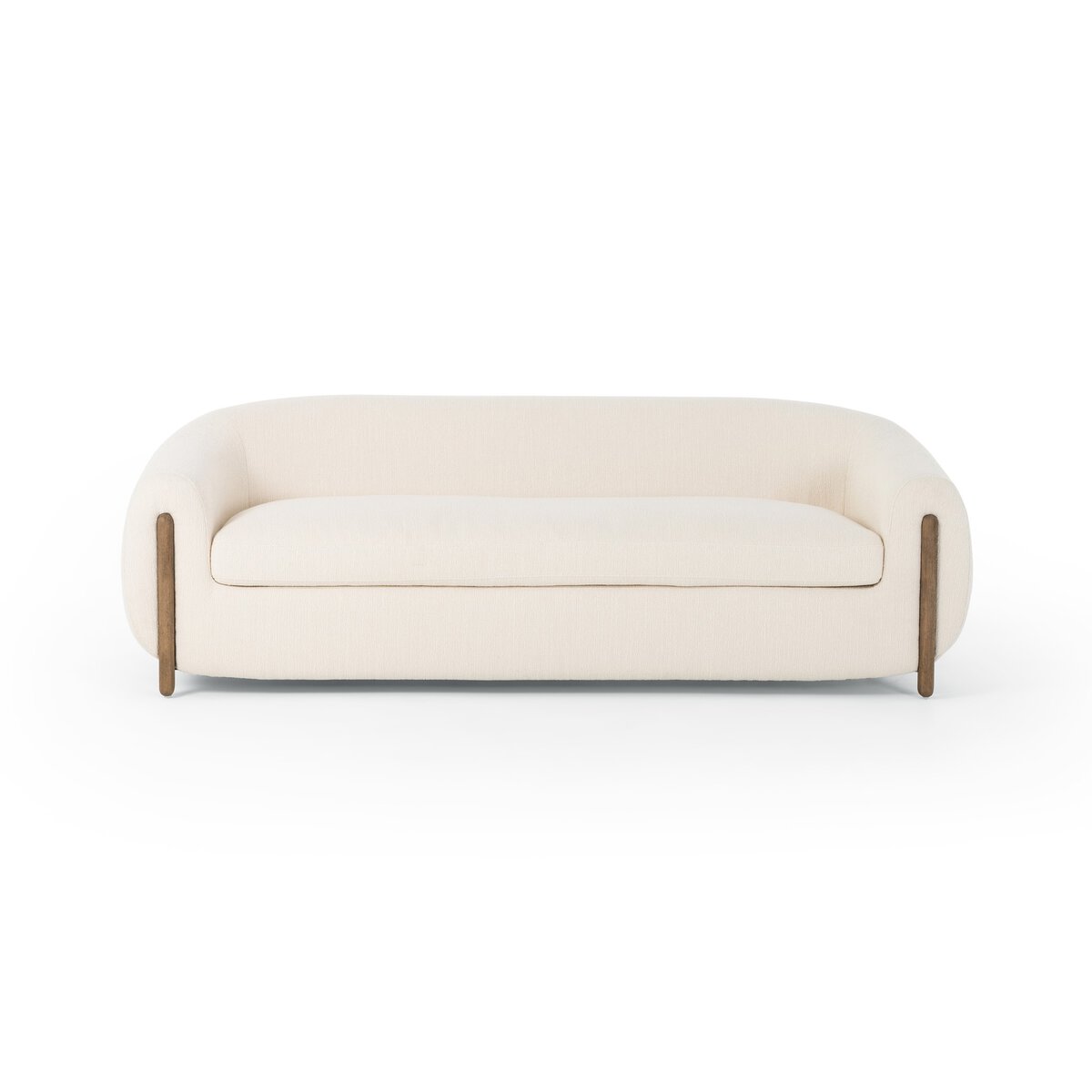 Curved Sofa with Parawood Legs