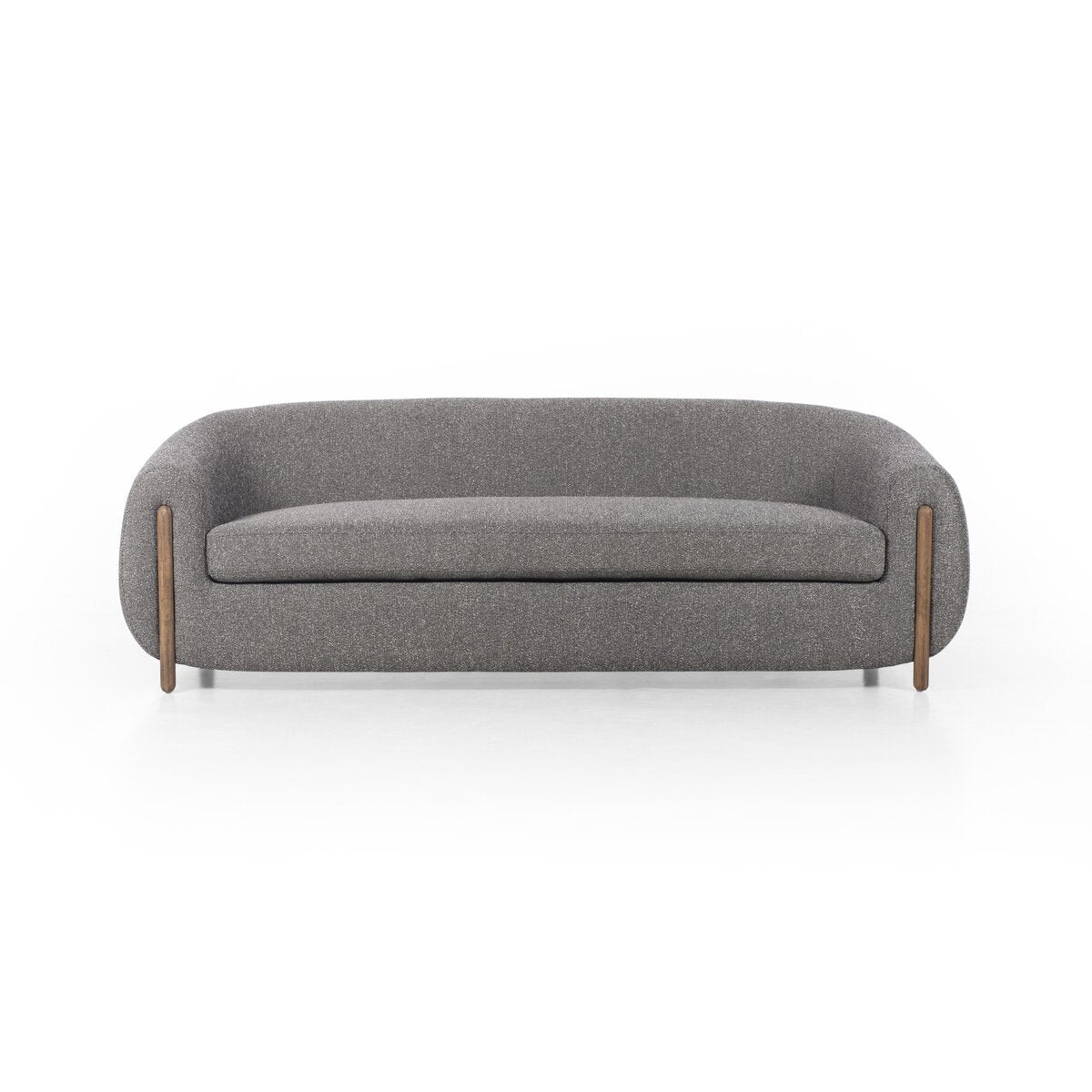 Curved Sofa with Parawood Legs