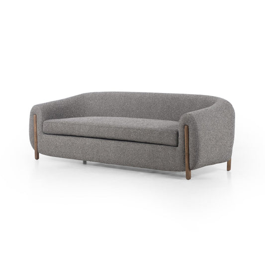 Curved Sofa with Parawood Legs