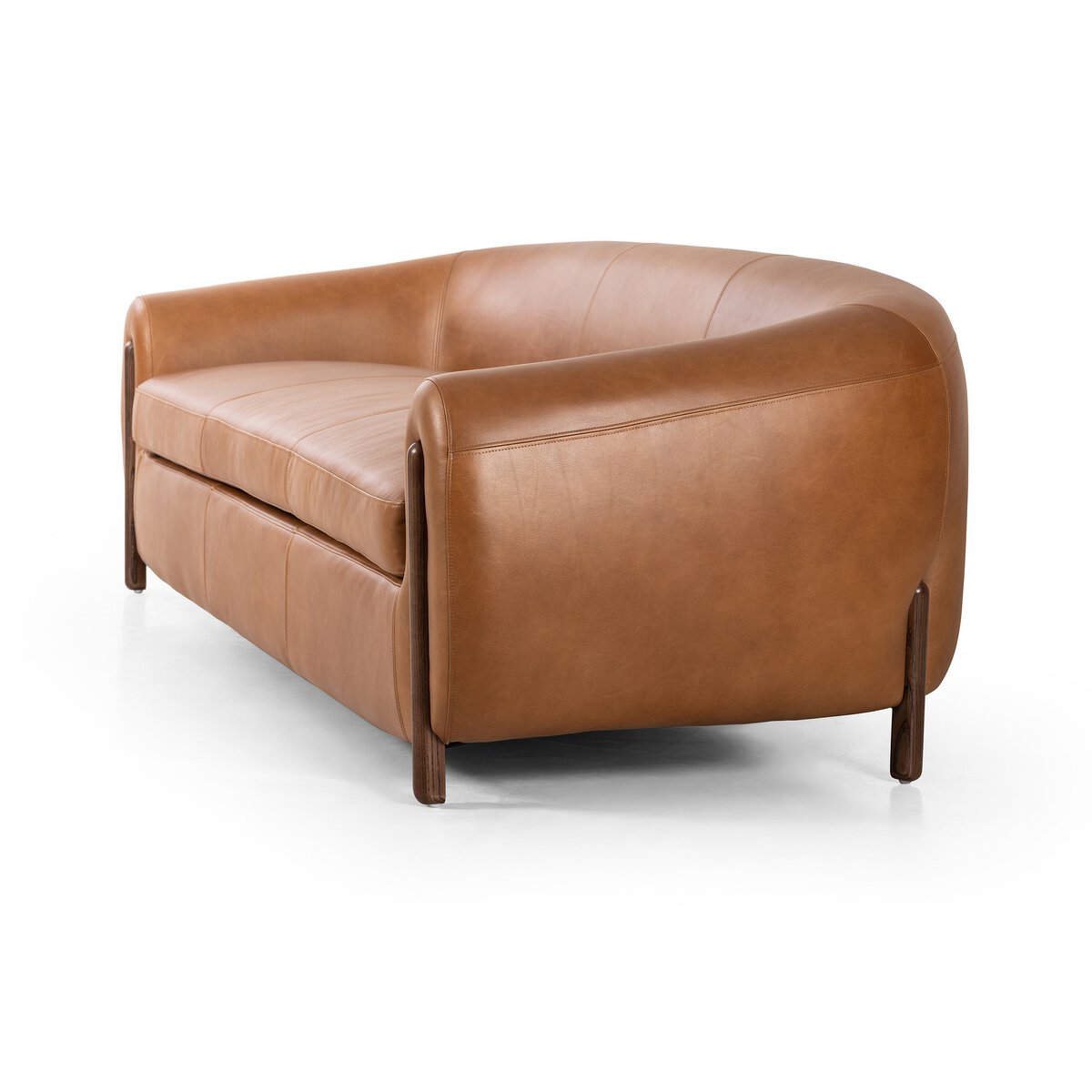 Curved Sofa with Parawood Legs