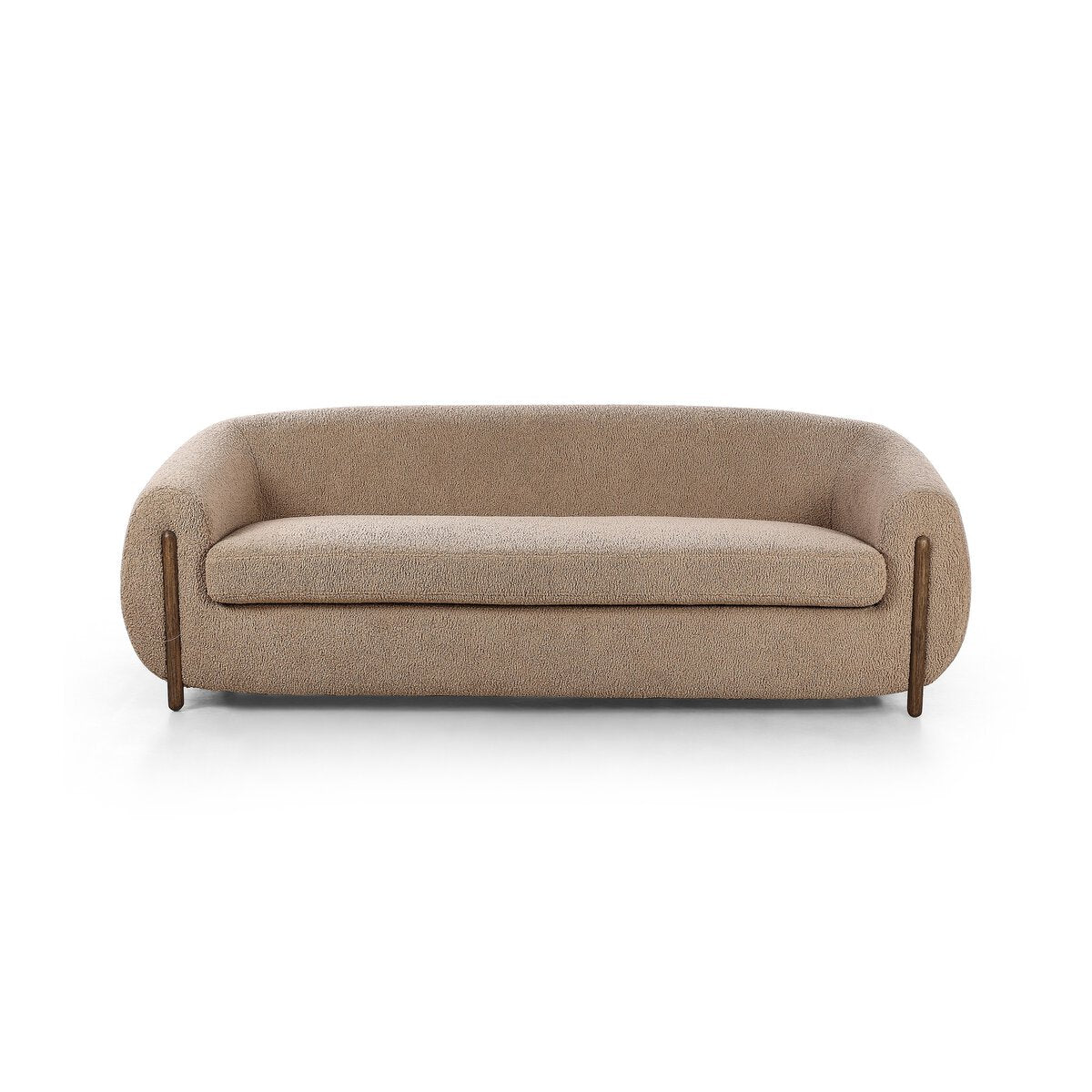 Curved Sofa with Parawood Legs