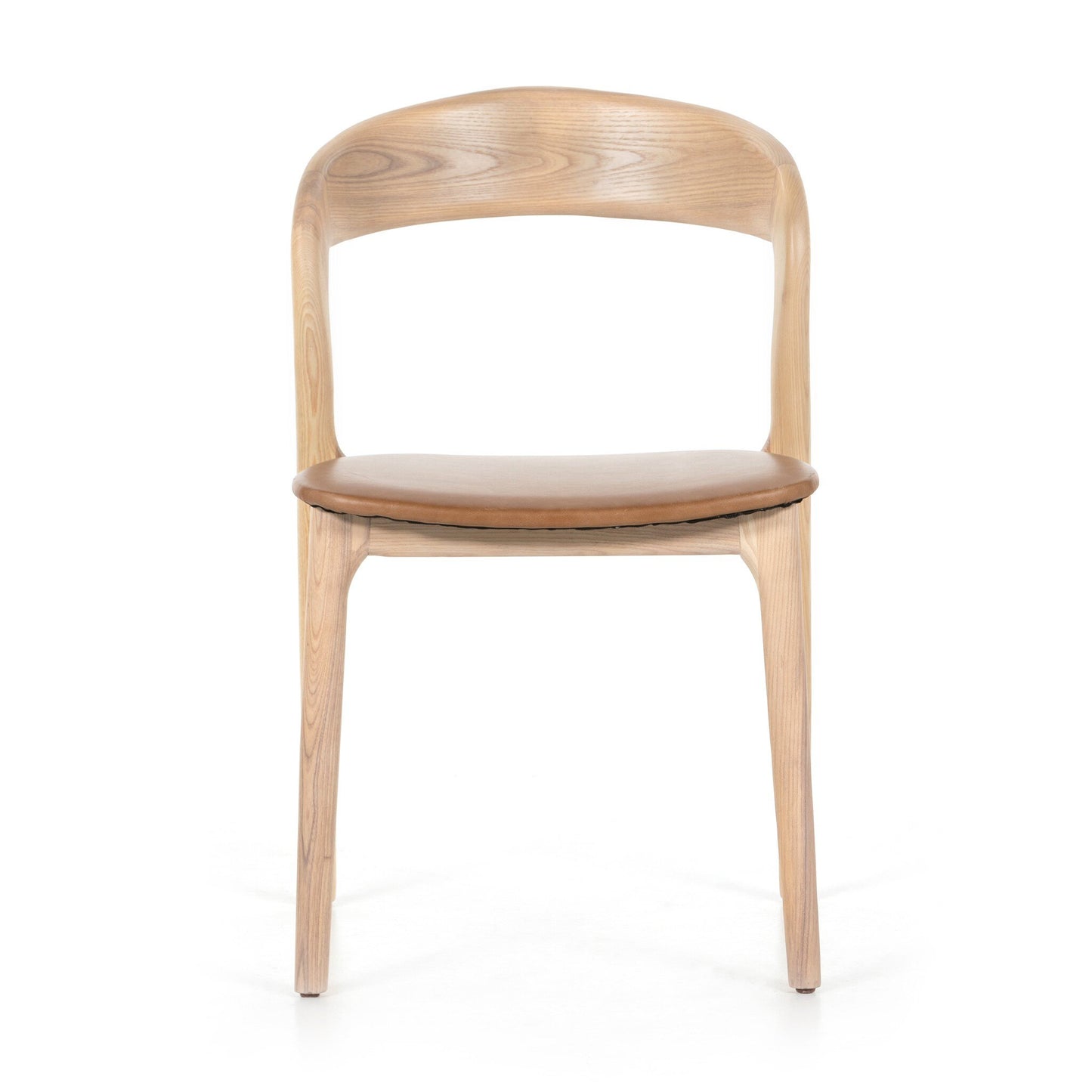 Sonoma Ash Wood and Leather Dining Chair