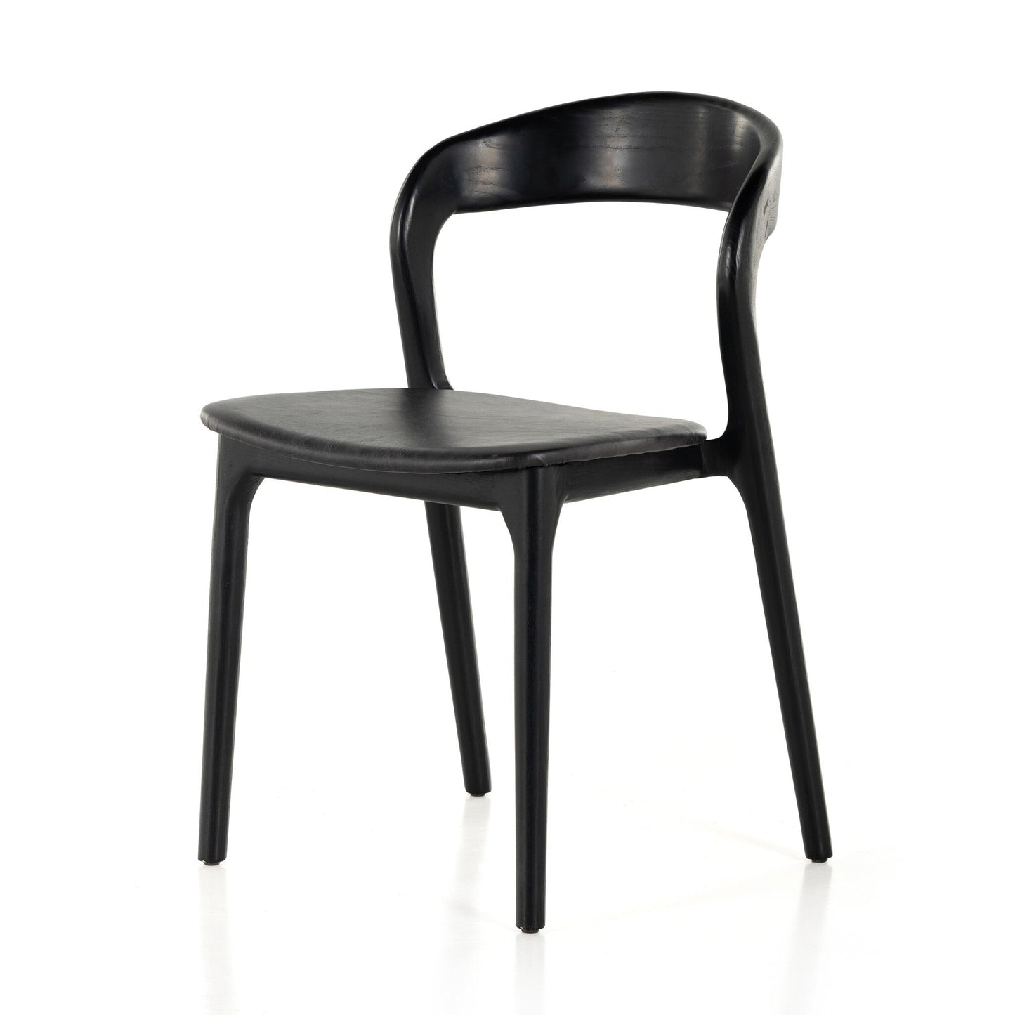 Sonoma Ash Wood and Leather Dining Chair