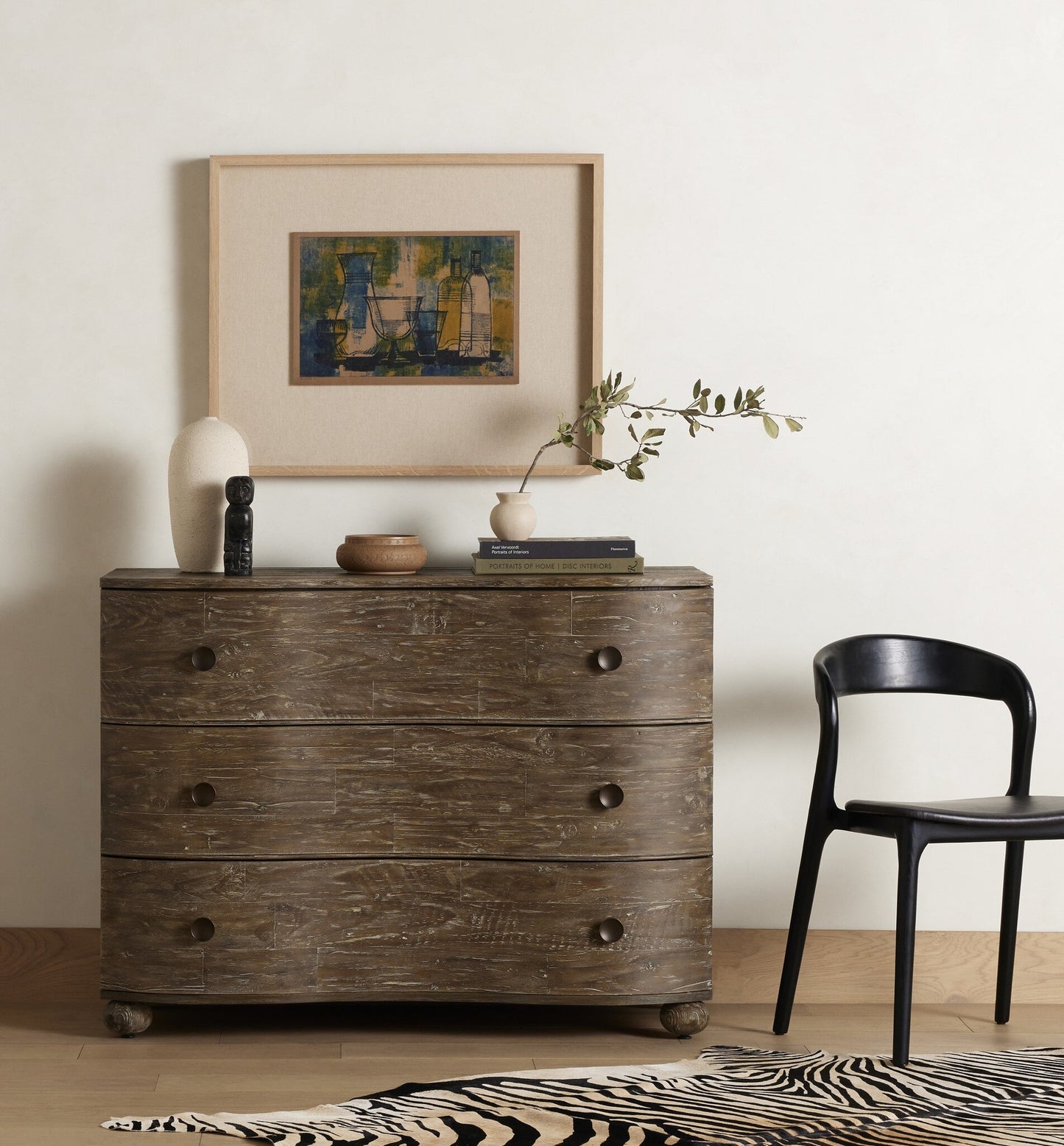 Sonoma Ash Wood and Leather Dining Chair