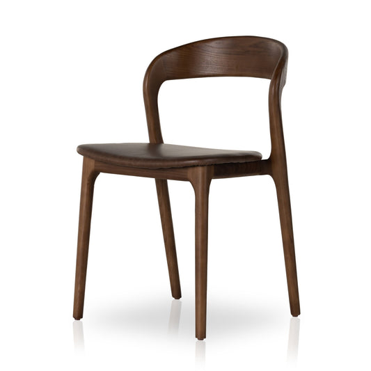 Sonoma Ash Wood and Leather Dining Chair