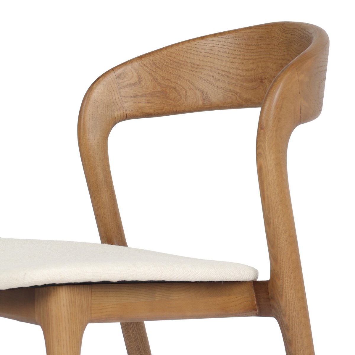 Sonoma Ash Wood and Leather Dining Chair