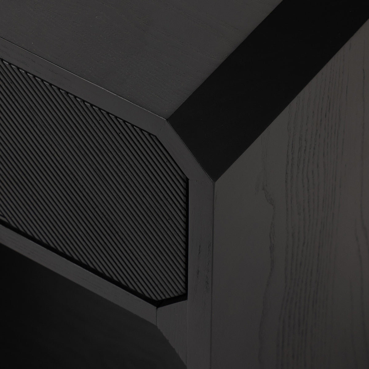 Geometric End Table with Drawer
