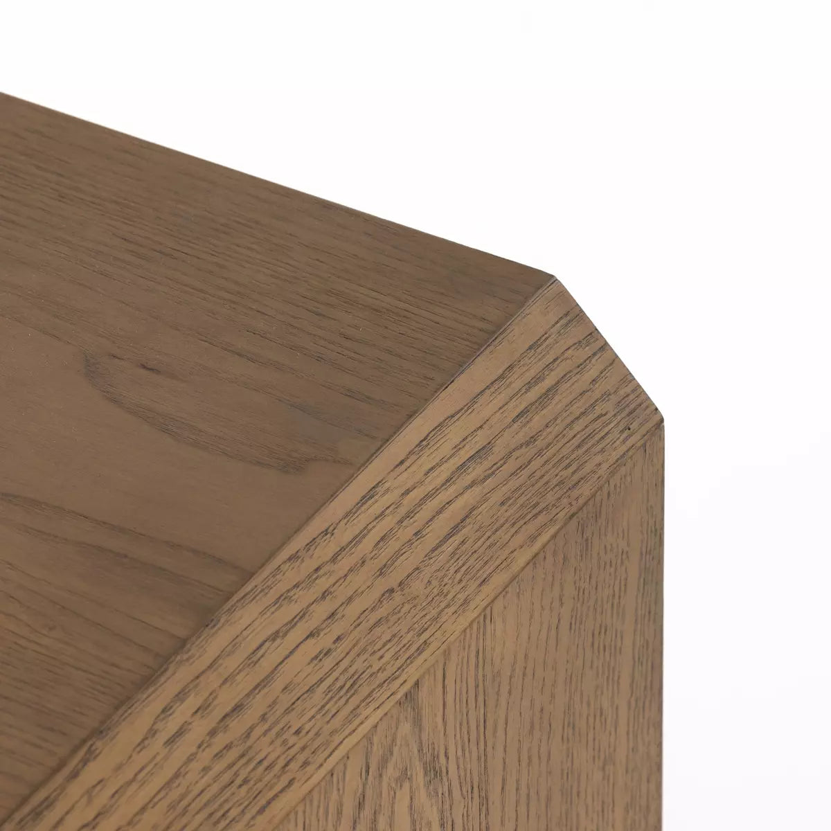 Geometric End Table with Drawer