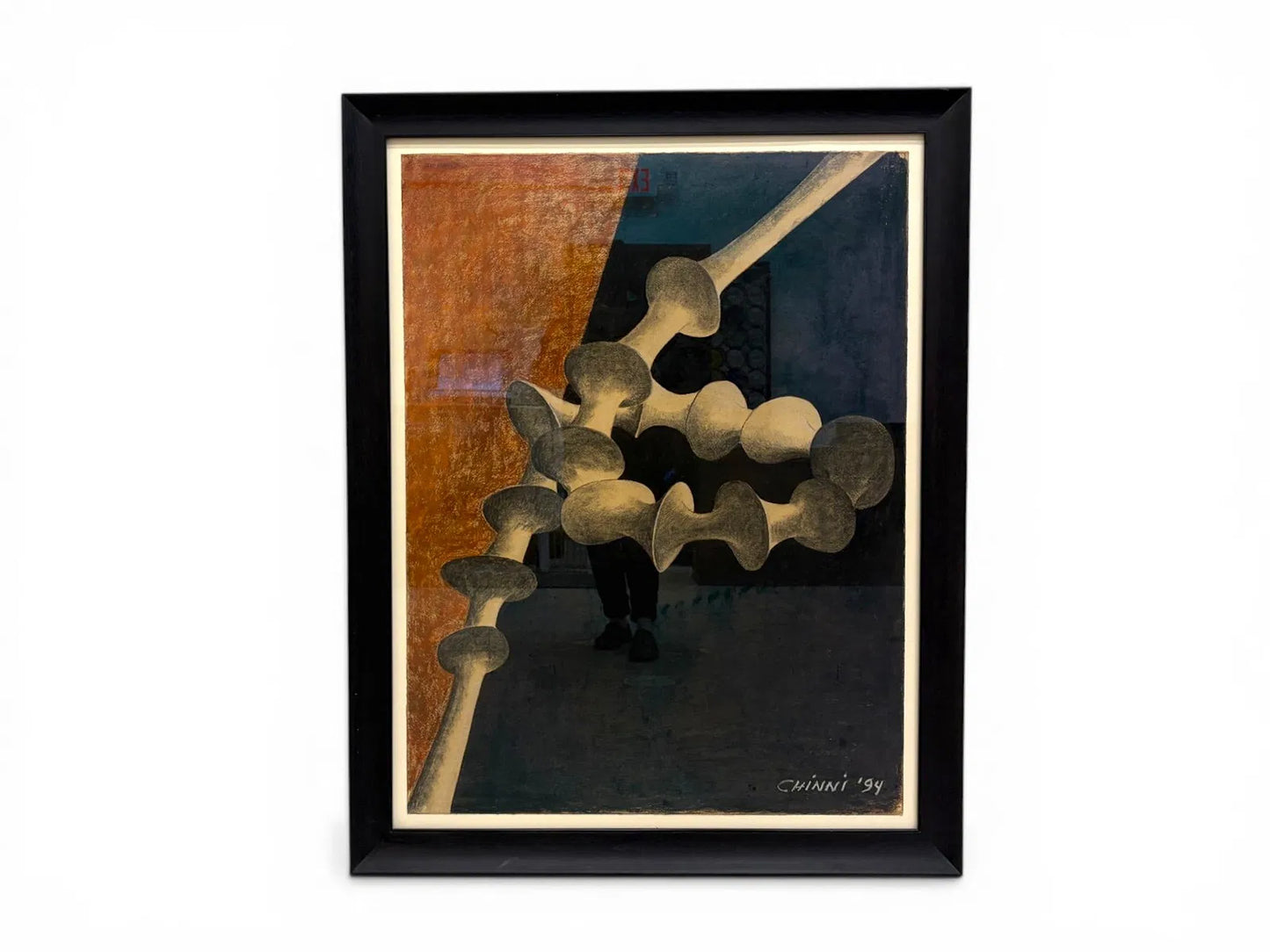 Peter Chinni Pastel & Charcoal on Paper Abstract