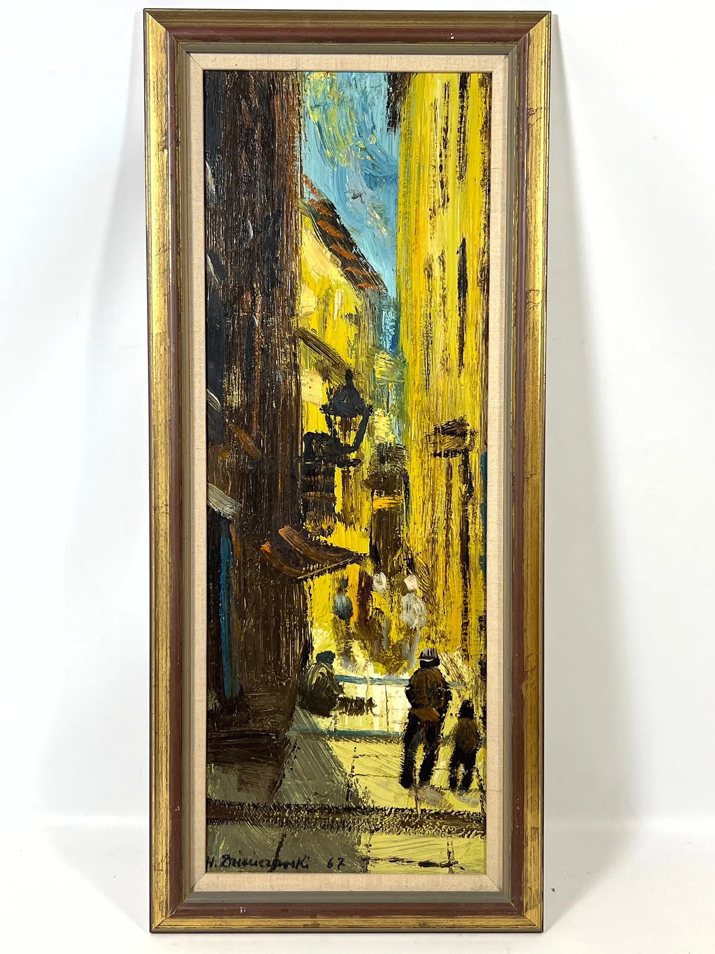 '67 Henryk Dzienczarski Street Scene 2 Oil Painting