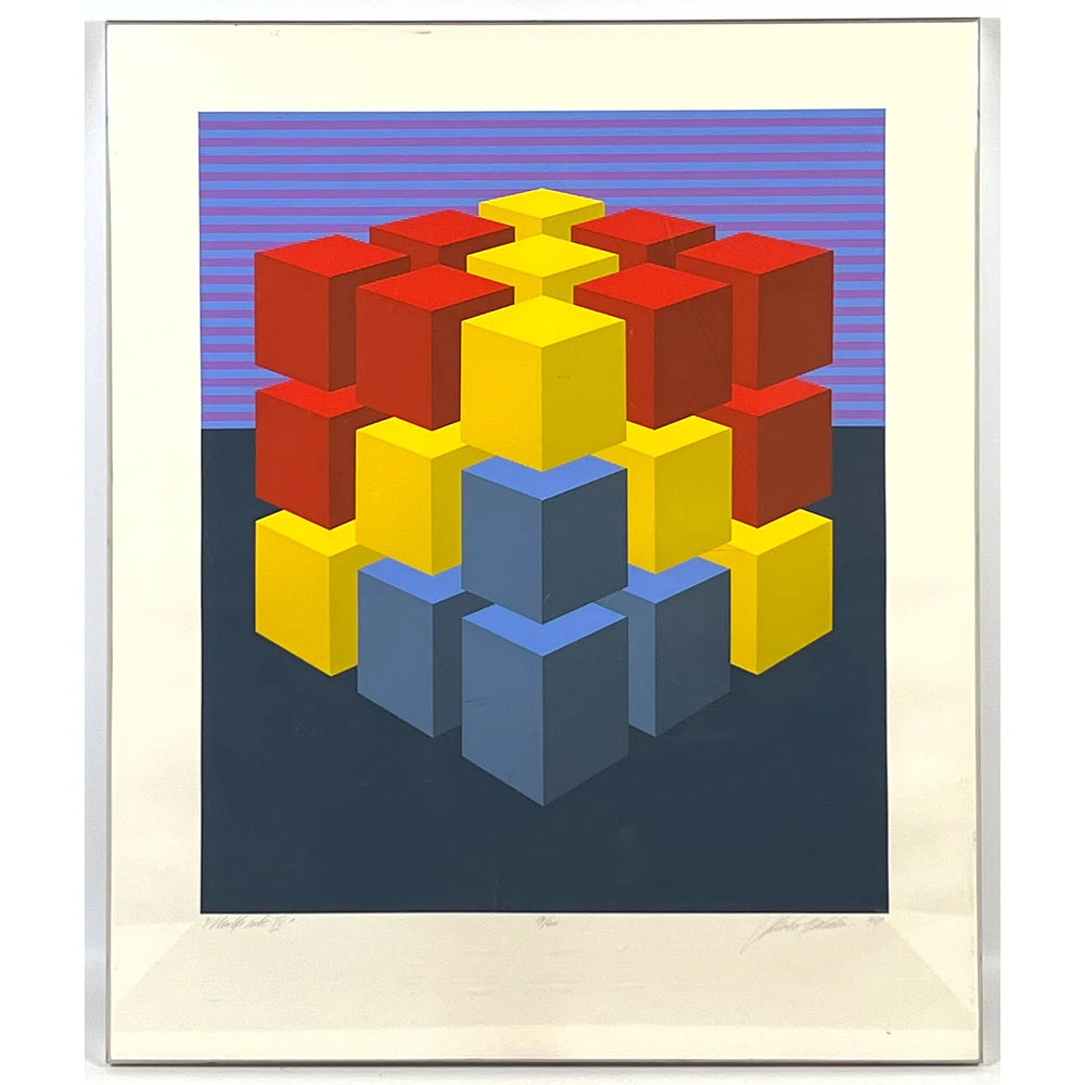 Marko Spalatin Screen Print. Multicube I V. Signed and Numbered. 19/60