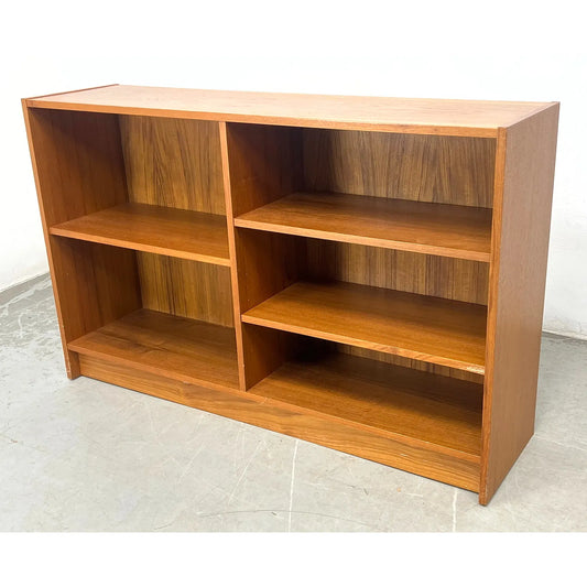 Low Open Profile Teak Bookcase