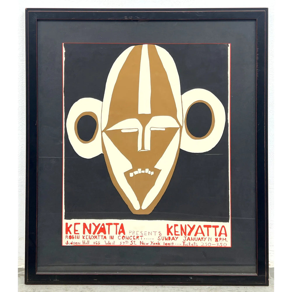 Robin Kenyatta Screenprint Jazz Concert Poster. New York. 1968.