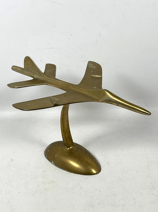 Vintage Metal Plane Sculpture