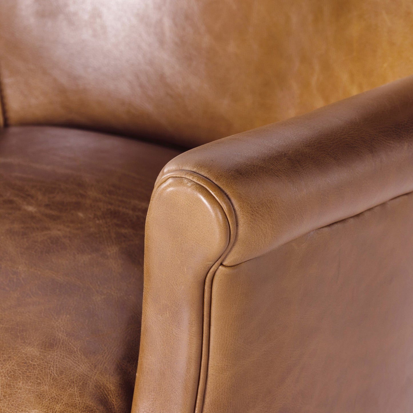 Leather Parisian Club Chair