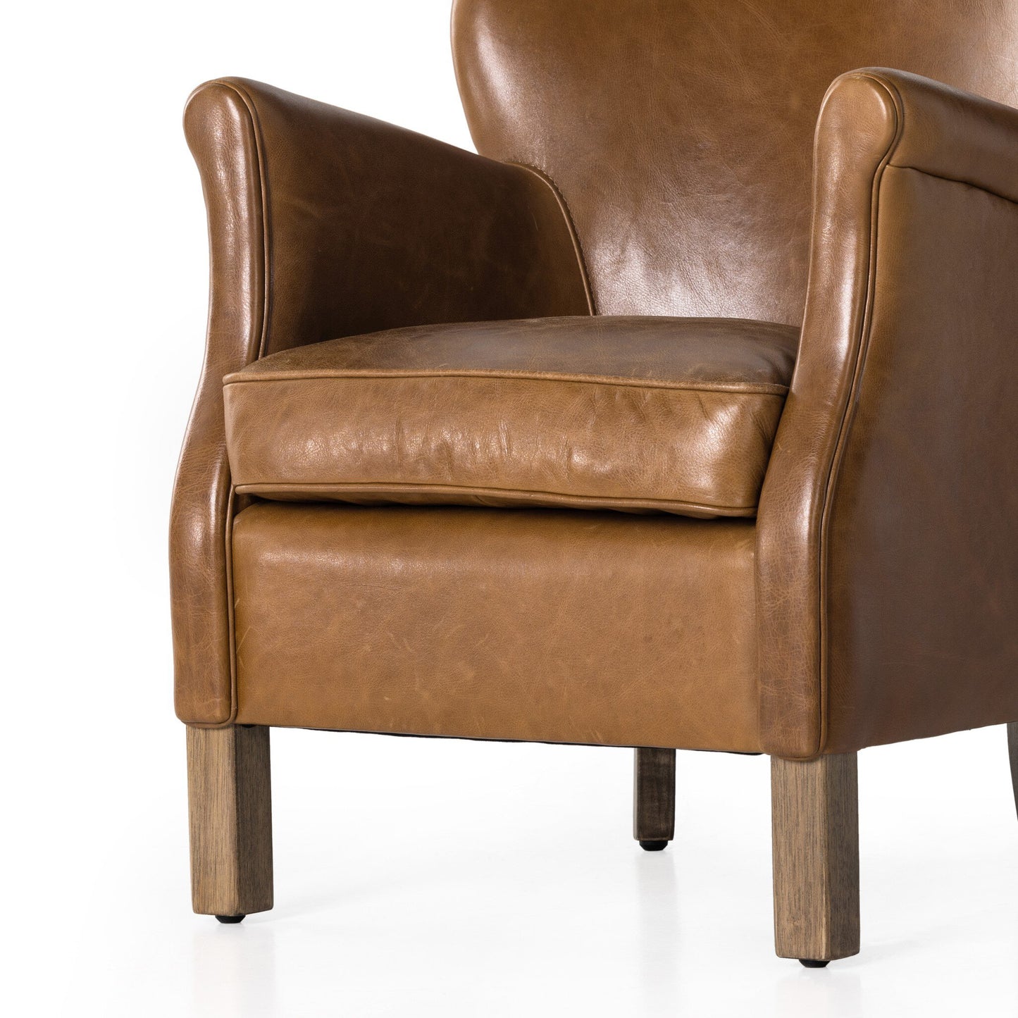 Leather Parisian Club Chair
