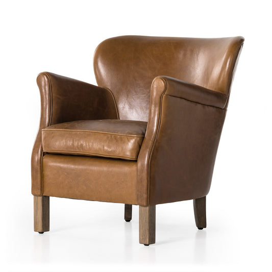 Leather Parisian Club Chair