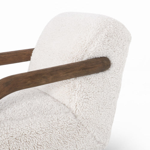 Faux Shearling & Parawood Chair